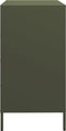 vidaXL - Dressoir - 68x39x73,5 - cm - koudgewalst - staal - olijfgroen