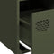 vidaXL - Dressoir - 68x39x73,5 - cm - koudgewalst - staal - olijfgroen