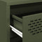 vidaXL - Dressoir - 68x39x73,5 - cm - koudgewalst - staal - olijfgroen