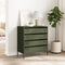 vidaXL - Dressoir - 68x39x73,5 - cm - koudgewalst - staal - olijfgroen