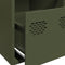 vidaXL - Dressoir - 68x39x73,5 - cm - koudgewalst - staal - olijfgroen