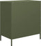 vidaXL - Dressoir - 68x39x73,5 - cm - koudgewalst - staal - olijfgroen