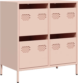 vidaXL - Dressoir - 68x39x73,5 - cm - koudgewalst - staal - roze