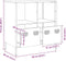 vidaXL - Dressoir - 68x39x73,5 - cm - koudgewalst - staal - roze
