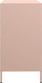 vidaXL - Dressoir - 68x39x73,5 - cm - koudgewalst - staal - roze