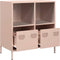 vidaXL - Dressoir - 68x39x73,5 - cm - koudgewalst - staal - roze