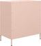 vidaXL - Dressoir - 68x39x73,5 - cm - koudgewalst - staal - roze