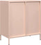 vidaXL - Dressoir - 68x39x73,5 - cm - koudgewalst - staal - roze