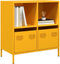 vidaXL - Dressoir - 68x39x73,5 - cm - koudgewalst - staal - mosterdgeel