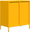 vidaXL - Dressoir - 68x39x73,5 - cm - koudgewalst - staal - mosterdgeel
