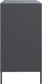 vidaXL - Dressoir - 68x39x73,5 - cm - koudgewalst - staal - antracietkleurig