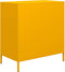 vidaXL - Dressoir - 68x39x73,5 - cm - koudgewalst - staal - mosterdgeel