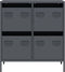 vidaXL - Dressoir - 68x39x73,5 - cm - koudgewalst - staal - antracietkleurig