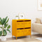 vidaXL - Dressoir - 68x39x73,5 - cm - koudgewalst - staal - mosterdgeel