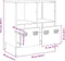 vidaXL - Dressoir - 68x39x73,5 - cm - koudgewalst - staal - wit