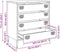 vidaXL - Dressoir - 68x39x73,5 - cm - koudgewalst - staal - wit