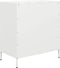 vidaXL - Dressoir - 68x39x73,5 - cm - koudgewalst - staal - wit