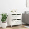 vidaXL - Dressoir - 68x39x73,5 - cm - koudgewalst - staal - wit