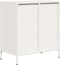 vidaXL - Dressoir - 68x39x73,5 - cm - koudgewalst - staal - wit