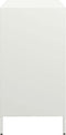 vidaXL - Dressoir - 68x39x73,5 - cm - koudgewalst - staal - wit