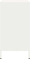 vidaXL - Dressoir - 68x39x73,5 - cm - koudgewalst - staal - wit
