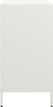 vidaXL - Dressoir - 68x39x73,5 - cm - koudgewalst - staal - wit