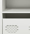 vidaXL - Dressoir - 68x39x73,5 - cm - koudgewalst - staal - wit