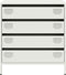 vidaXL - Dressoir - 68x39x73,5 - cm - koudgewalst - staal - wit