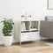 vidaXL - Dressoir - 68x39x73,5 - cm - koudgewalst - staal - wit