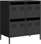vidaXL - Dressoir - 68x39x73,5 - cm - koudgewalst - staal - zwart