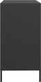 vidaXL - Dressoir - 68x39x73,5 - cm - koudgewalst - staal - zwart