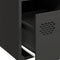vidaXL - Dressoir - 68x39x73,5 - cm - koudgewalst - staal - zwart