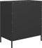 vidaXL - Dressoir - 68x39x73,5 - cm - koudgewalst - staal - zwart