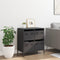 vidaXL - Dressoir - 68x39x73,5 - cm - koudgewalst - staal - zwart