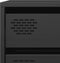 vidaXL - Dressoir - 68x39x73,5 - cm - koudgewalst - staal - zwart