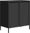 vidaXL - Dressoir - 68x39x73,5 - cm - koudgewalst - staal - zwart