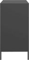 vidaXL - Dressoir - 68x39x73,5 - cm - koudgewalst - staal - zwart