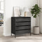 vidaXL - Dressoir - 68x39x73,5 - cm - koudgewalst - staal - zwart
