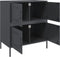 vidaXL - Dressoir - 68x39x79 - cm - staal - antracietkleurig