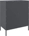 vidaXL - Dressoir - 68x39x79 - cm - staal - antracietkleurig