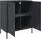 vidaXL - Dressoir - 68x39x79 - cm - staal - antracietkleurig