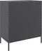 vidaXL - Dressoir - 68x39x79 - cm - staal - antracietkleurig