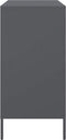 vidaXL - Dressoir - 68x39x79 - cm - staal - antracietkleurig
