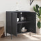 vidaXL - Dressoir - 68x39x79 - cm - staal - antracietkleurig
