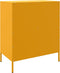 vidaXL - Dressoir - 68x39x79 - cm - staal - mosterdgeel