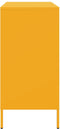 vidaXL - Dressoir - 68x39x79 - cm - staal - mosterdgeel