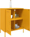 vidaXL - Dressoir - 68x39x79 - cm - staal - mosterdgeel