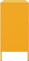 vidaXL - Dressoir - 68x39x79 - cm - staal - mosterdgeel
