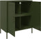 vidaXL - Dressoir - 68x39x79 - cm - staal - olijfgroen