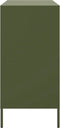 vidaXL - Dressoir - 68x39x79 - cm - staal - olijfgroen